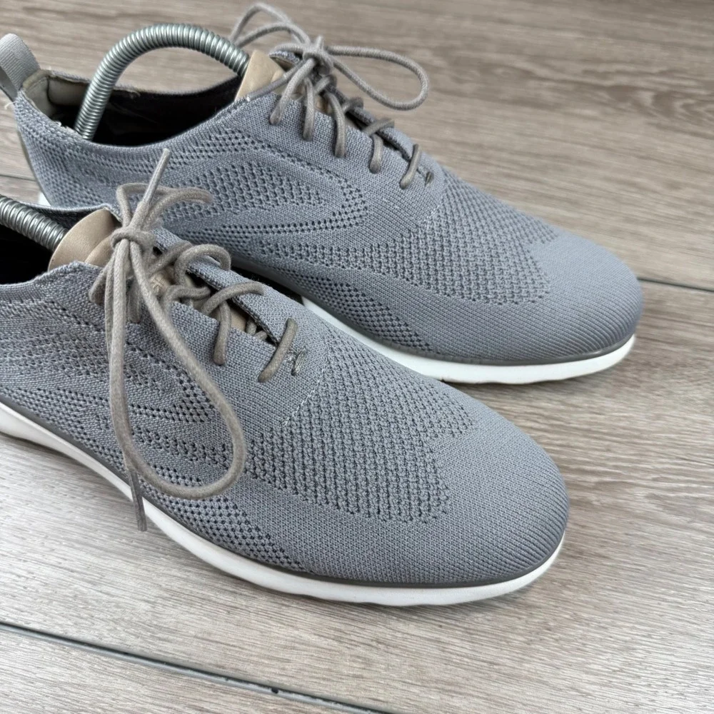 Cole Haan Mens Zerogrand Stitchlite Oxford Knit Sneakers Grey 9.5